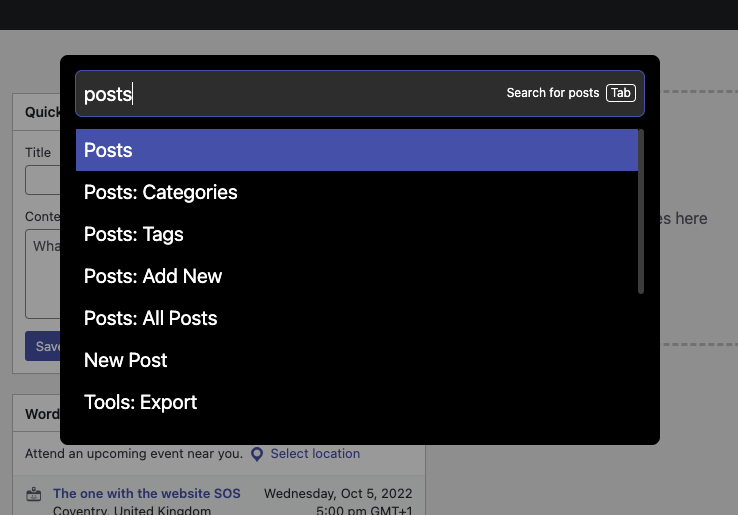 Posts keyword example